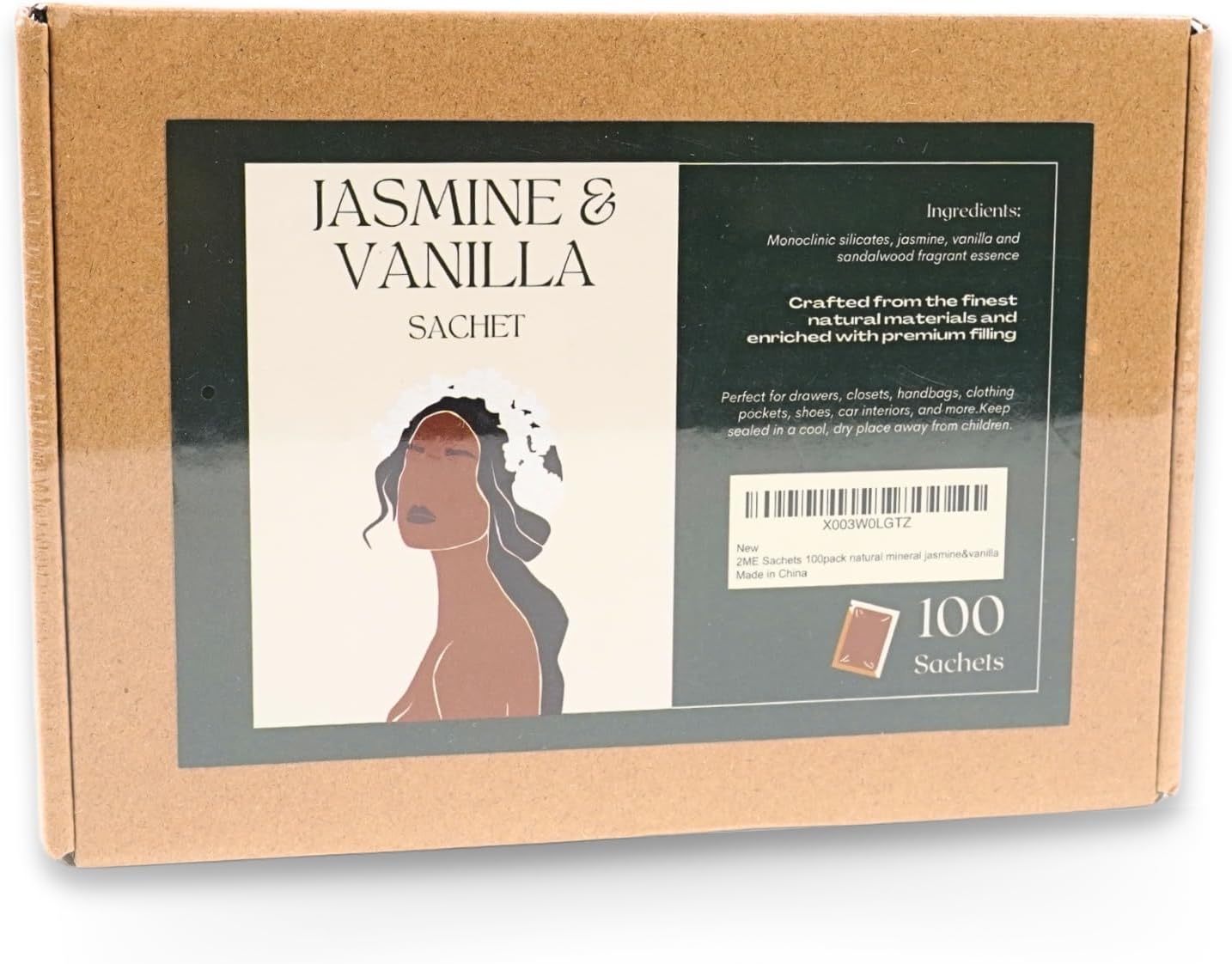 Small Scented Sachet Bag of Jasmine and Vanilla 100 Pack