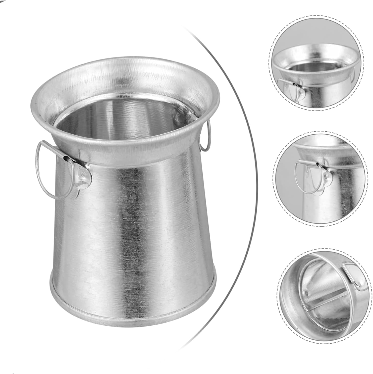 3pcs Rustic Flower Planter Iron Art Vase for Garden Decor