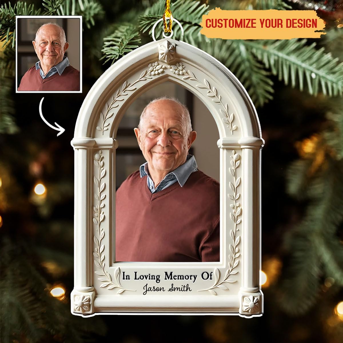 Personalized Memorial Ornament - Custom Acrylic Keepsake
