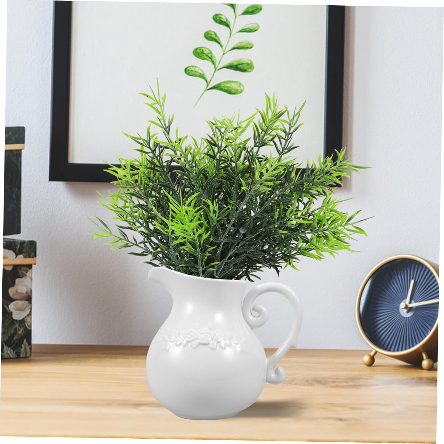 Retro European Ceramic Pitcher Flower Vase for Home and Office