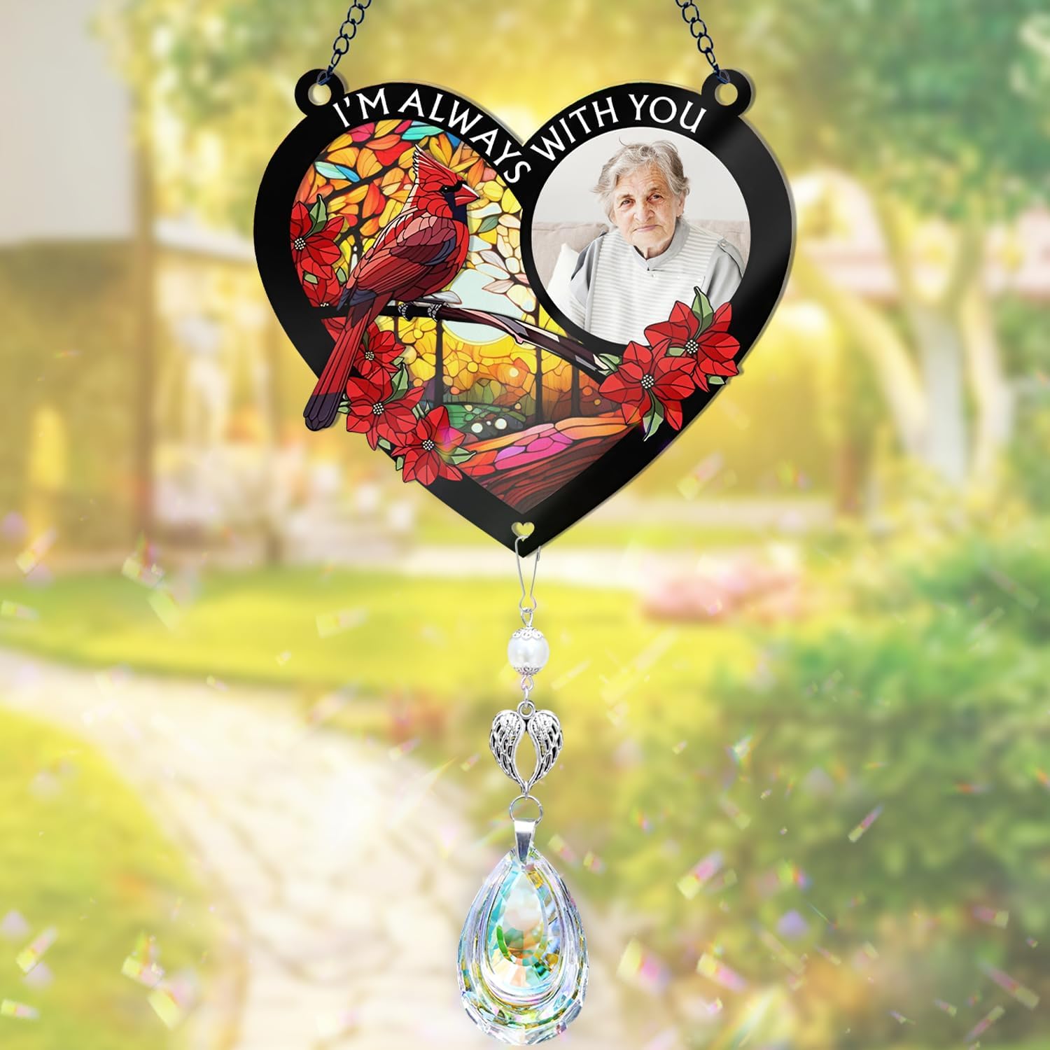 Personalized Memorial Suncatcher with Photo