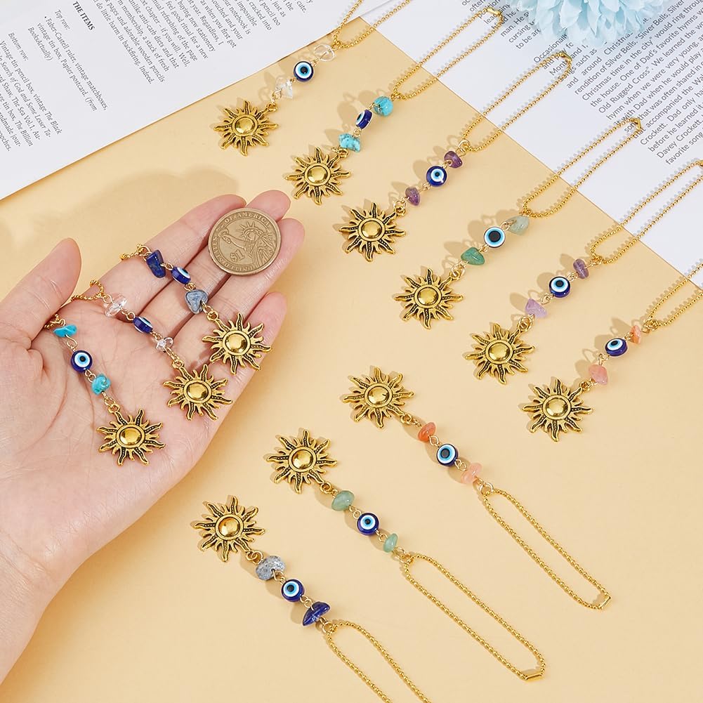 12Pcs Evil Eye Hanging Charms for Car Window Door Frame Balcony