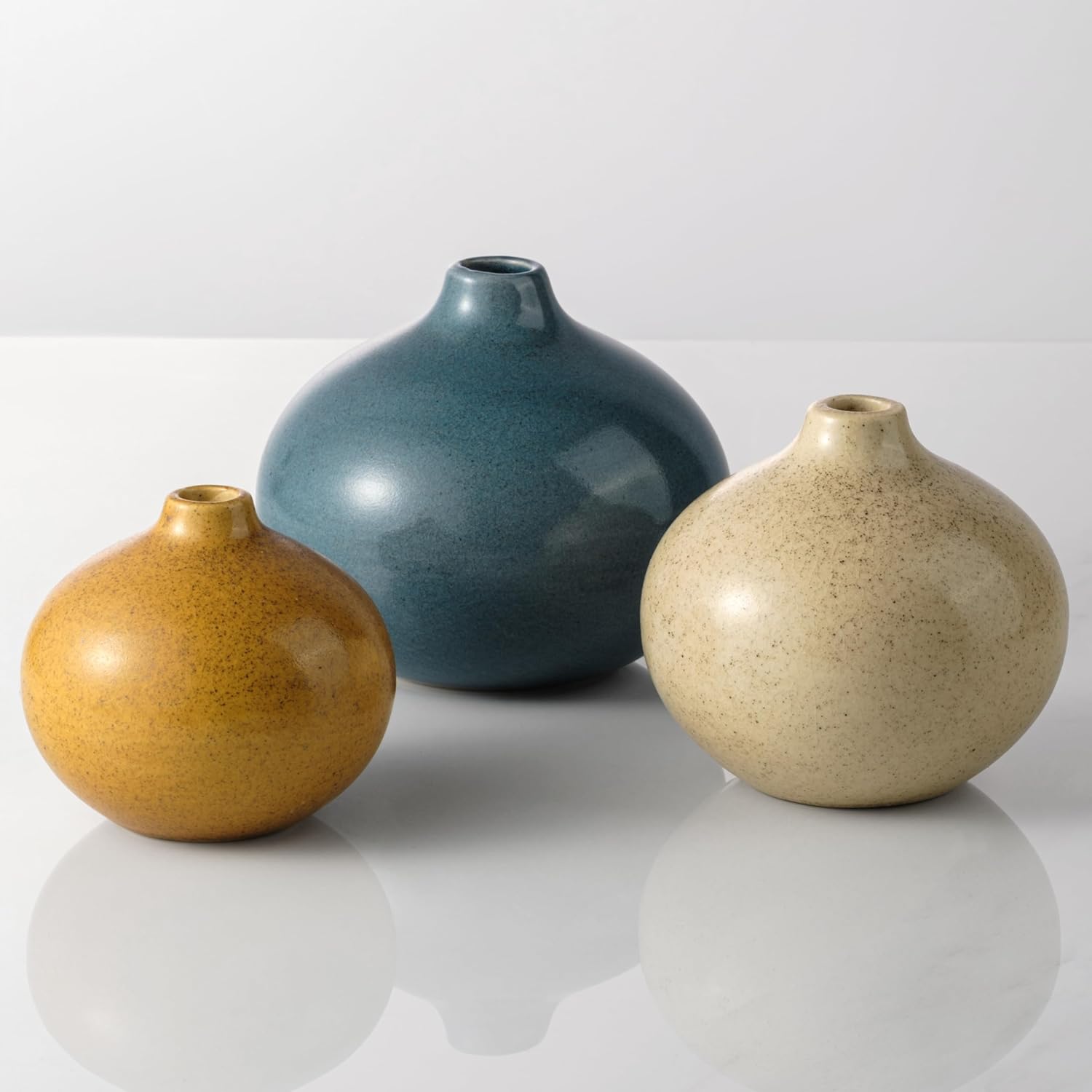 Ceramic Vase Set of 3 for Home Decor