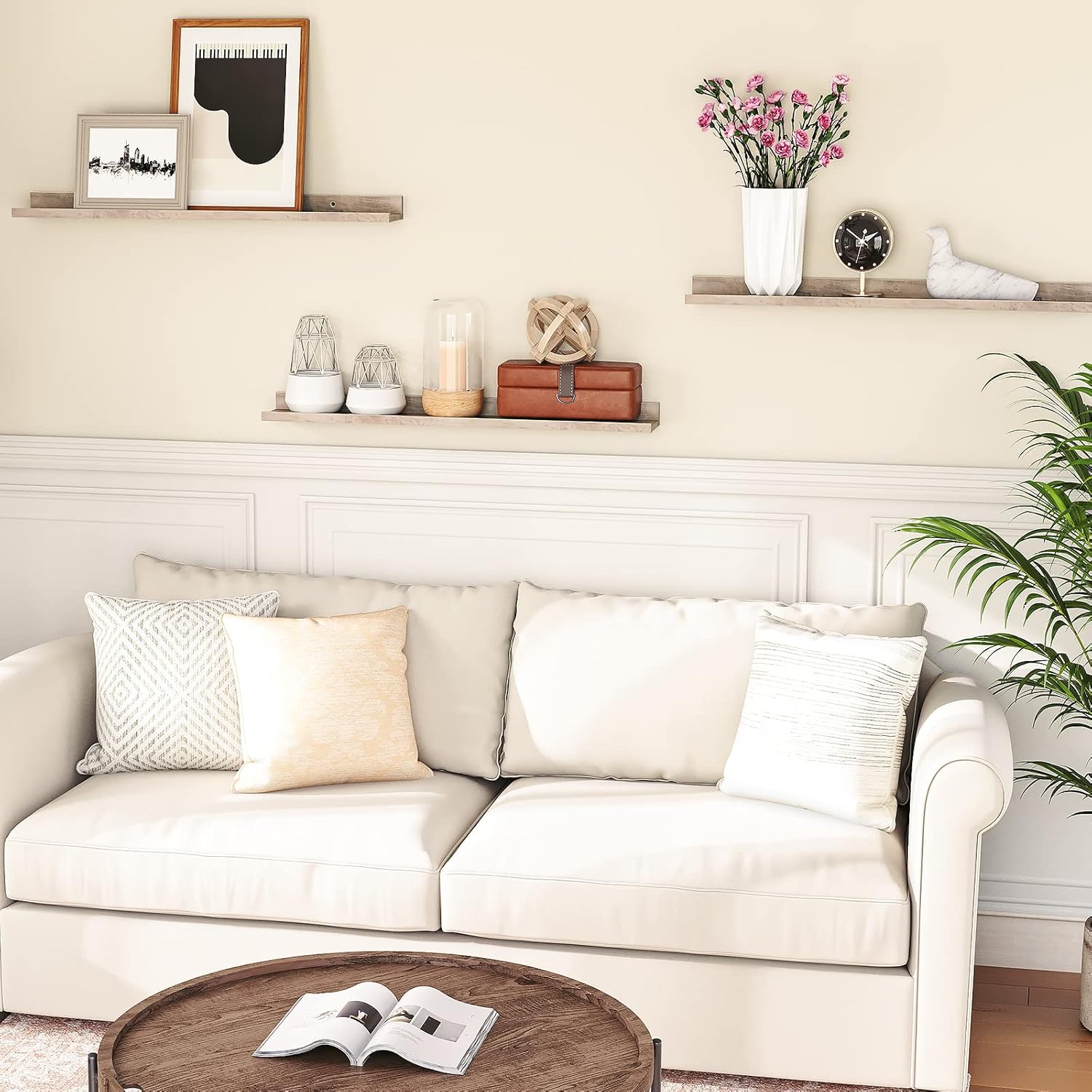 HOOBRO Floating Shelves Set of 3 for Home Office Decor