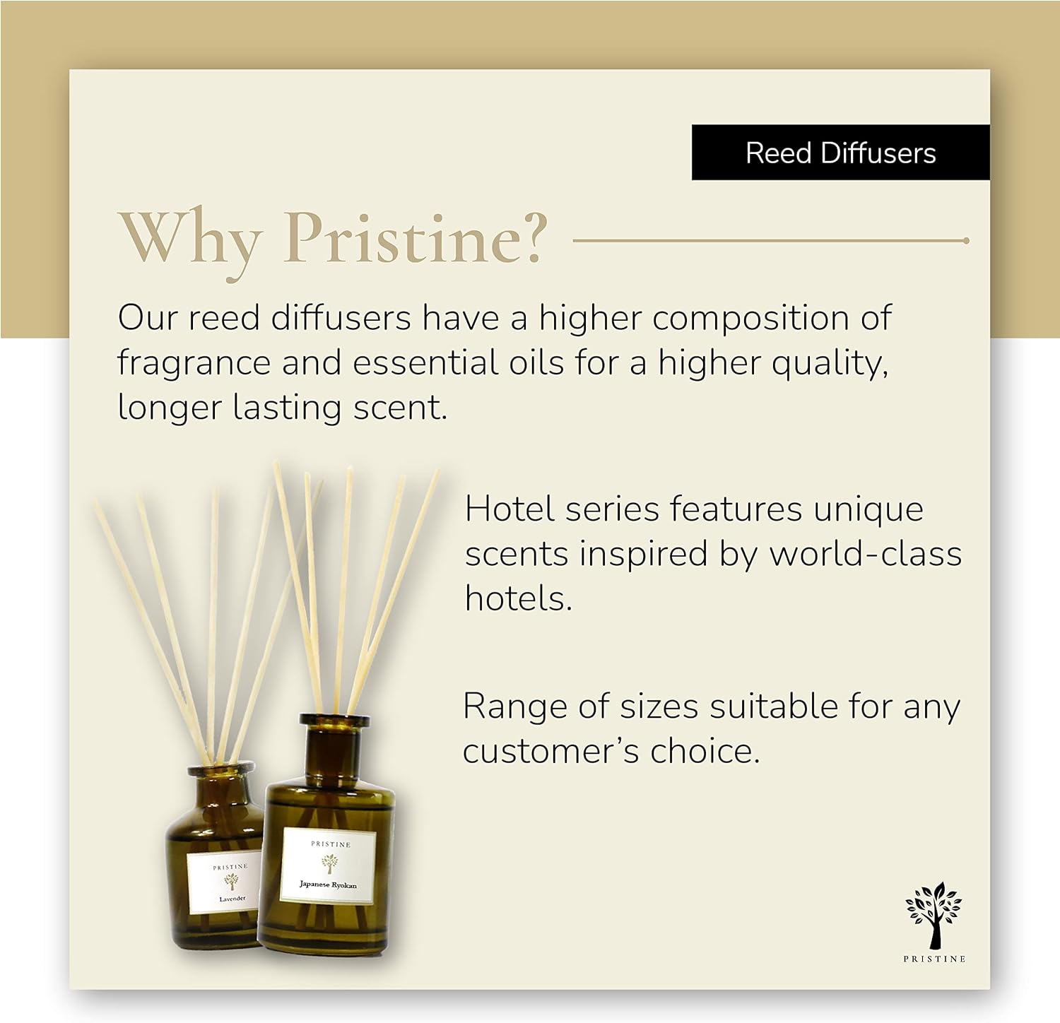 Pristine Maldives Villa Inspired Reed Diffuser Set