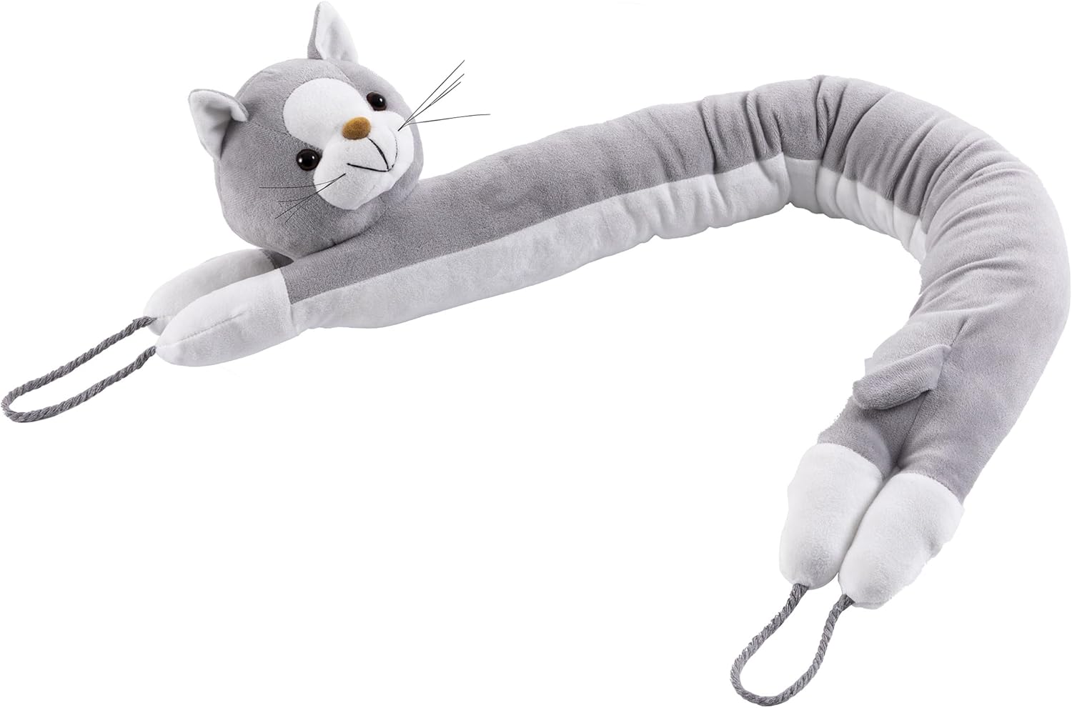 Sunolga 38 Inches Weighted Door Draft Stopper Gray Cat Shape