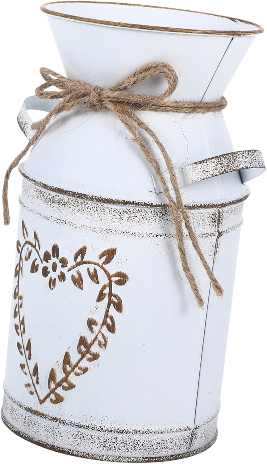 STOBAZA 3pcs Vintage Flower Vase with Leaf Design