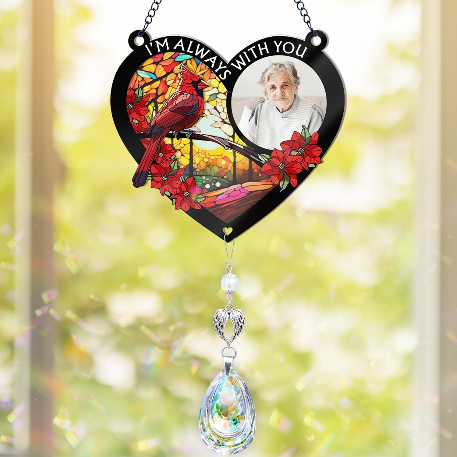 Personalized Memorial Suncatcher with Photo