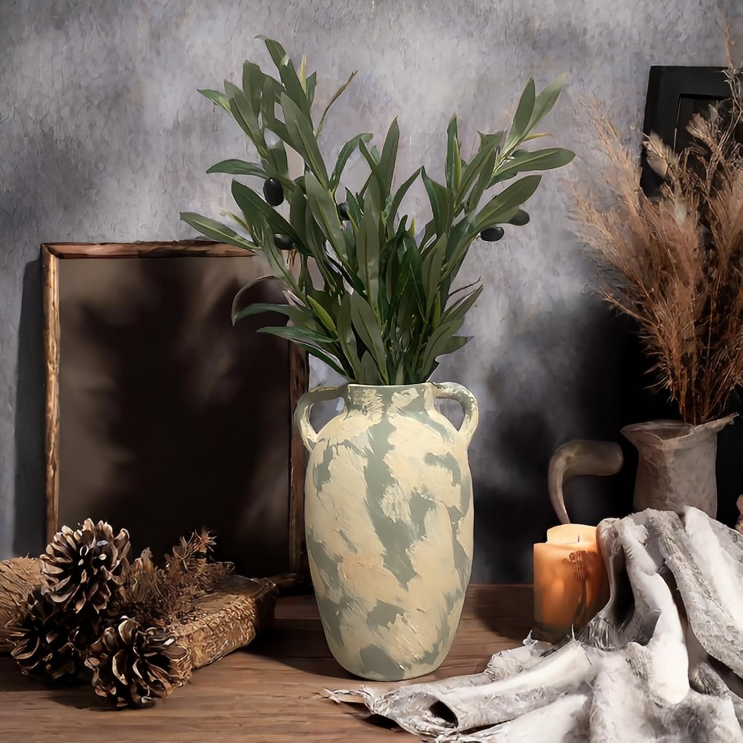 Rustic Ceramic Farmhouse Vase 98 Inch