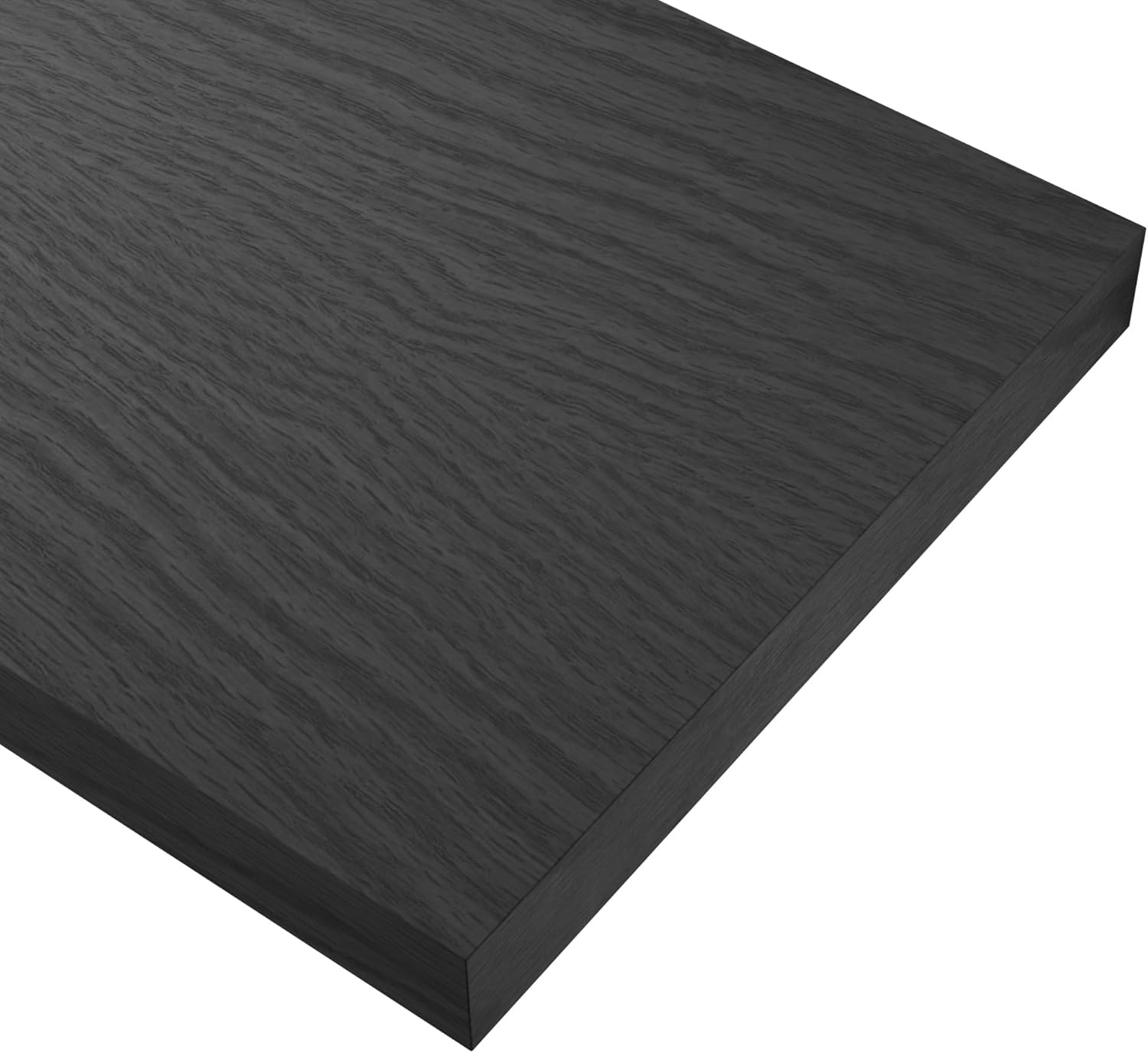 Black 24 Inch Floating Shelves with Invisible Brackets for Wall Decor