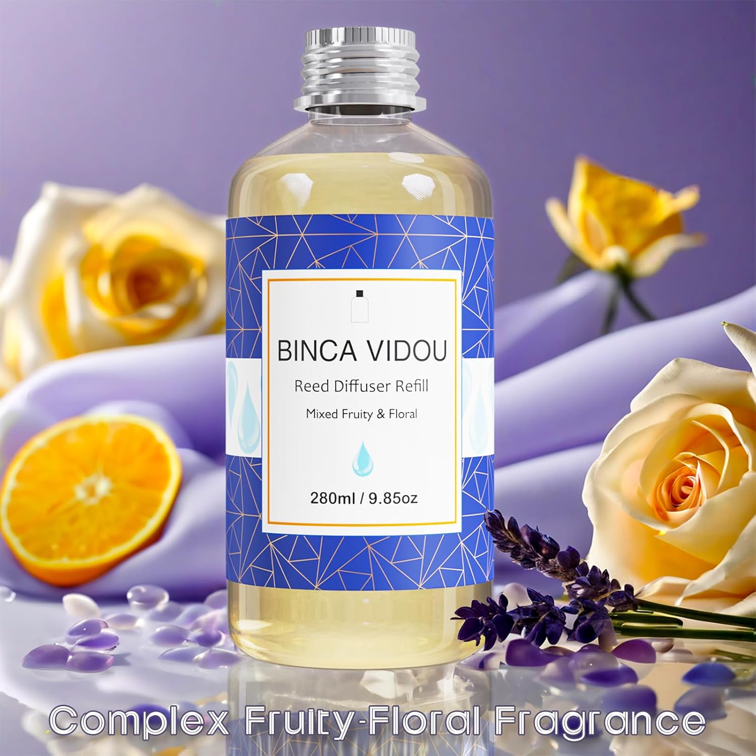 Binca Vidou Reed Diffuser Oil Refill 280ml with 12 Sticks