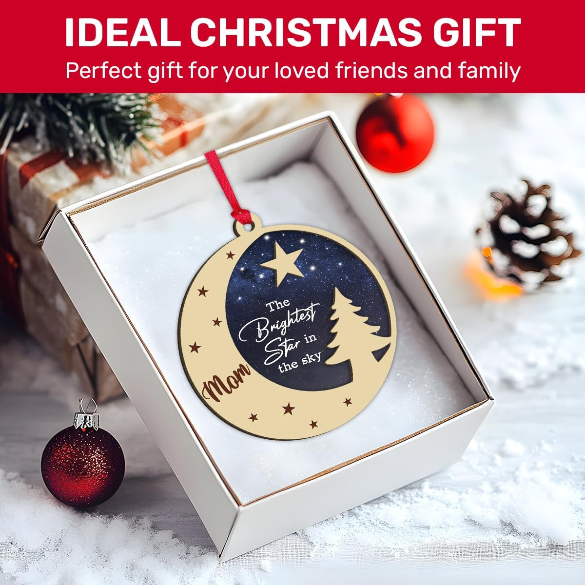 Mom in Heaven Memorial Christmas Ornament 2024