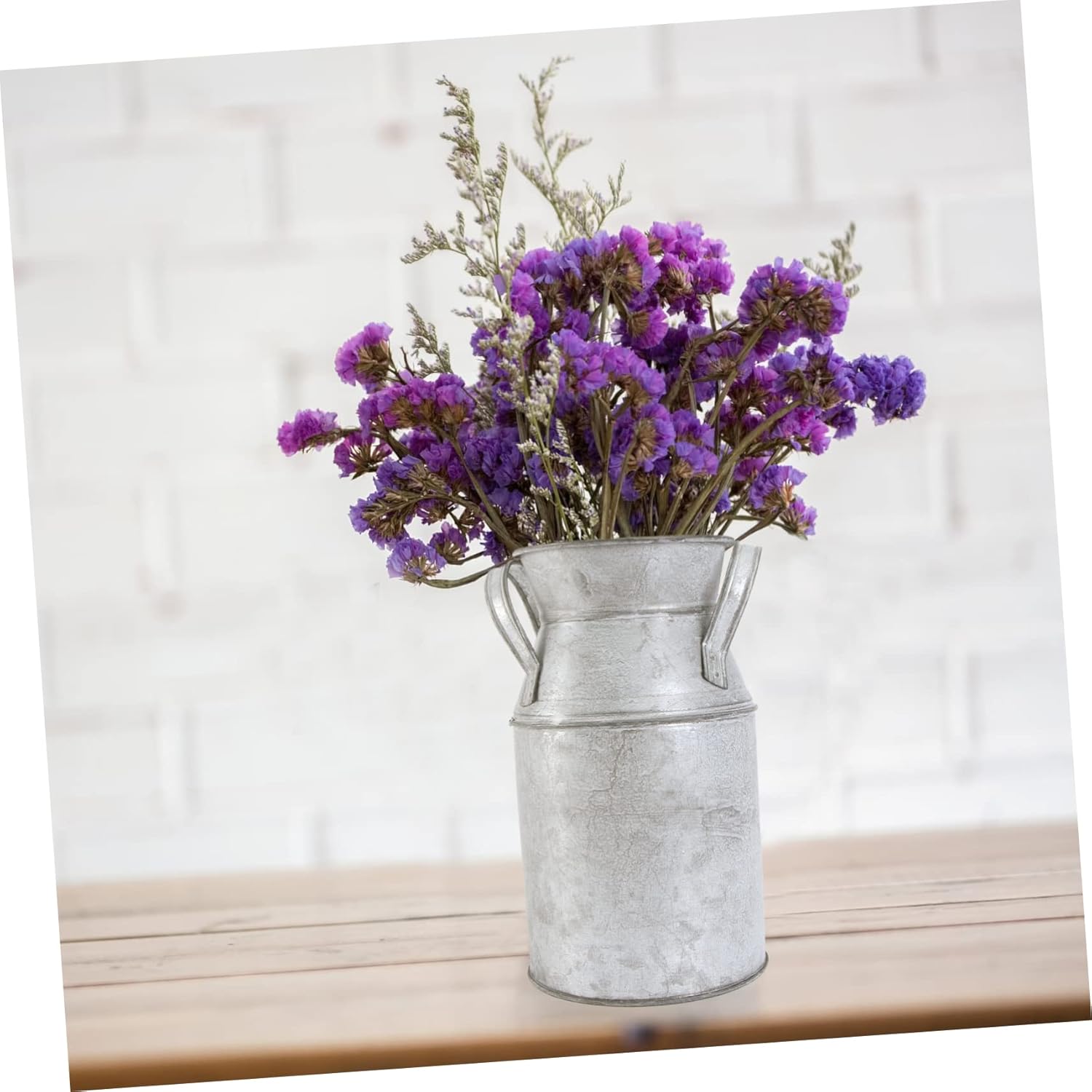 Retro Iron Sheet Flower Vase Bucket Aesthetic Garden Decor