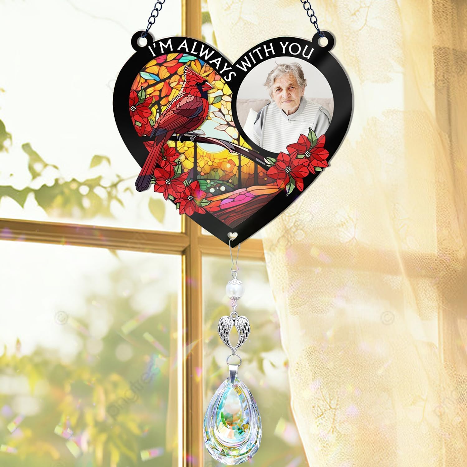 Personalized Memorial Suncatcher with Photo