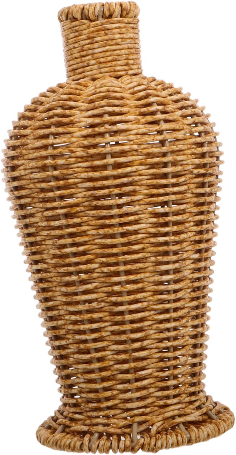 Modern Vase with Rustic Basket Design for Home Decor