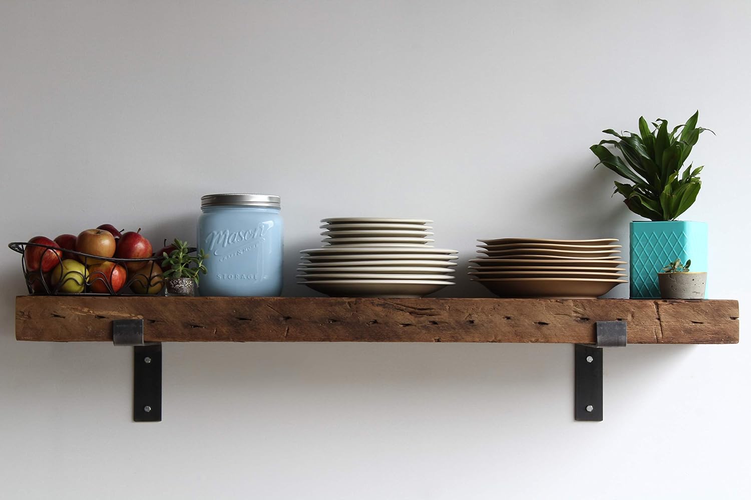 Urban Legacy Reclaimed Barn Beam Deep Shelves Set of 2