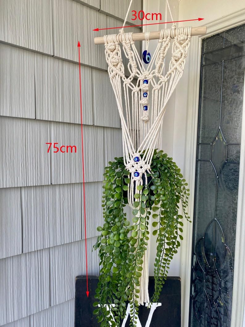 Boho Style Macrame Evil Eye Hanging Ornament