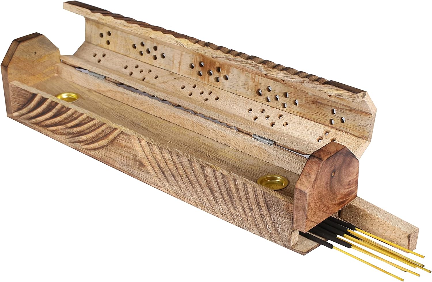 Light Pro Wooden Incense Holder 12 Inch Natural