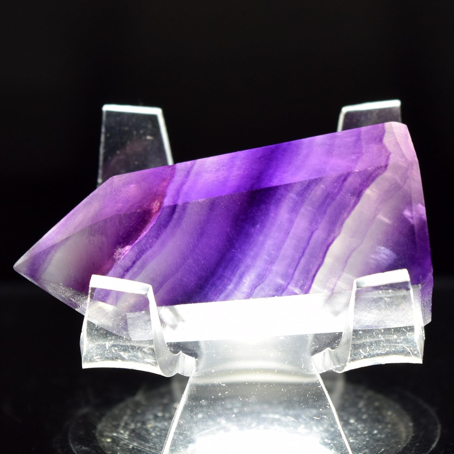 HQRP 50mm Deep Purple Pink Fluorite Crystal Wand