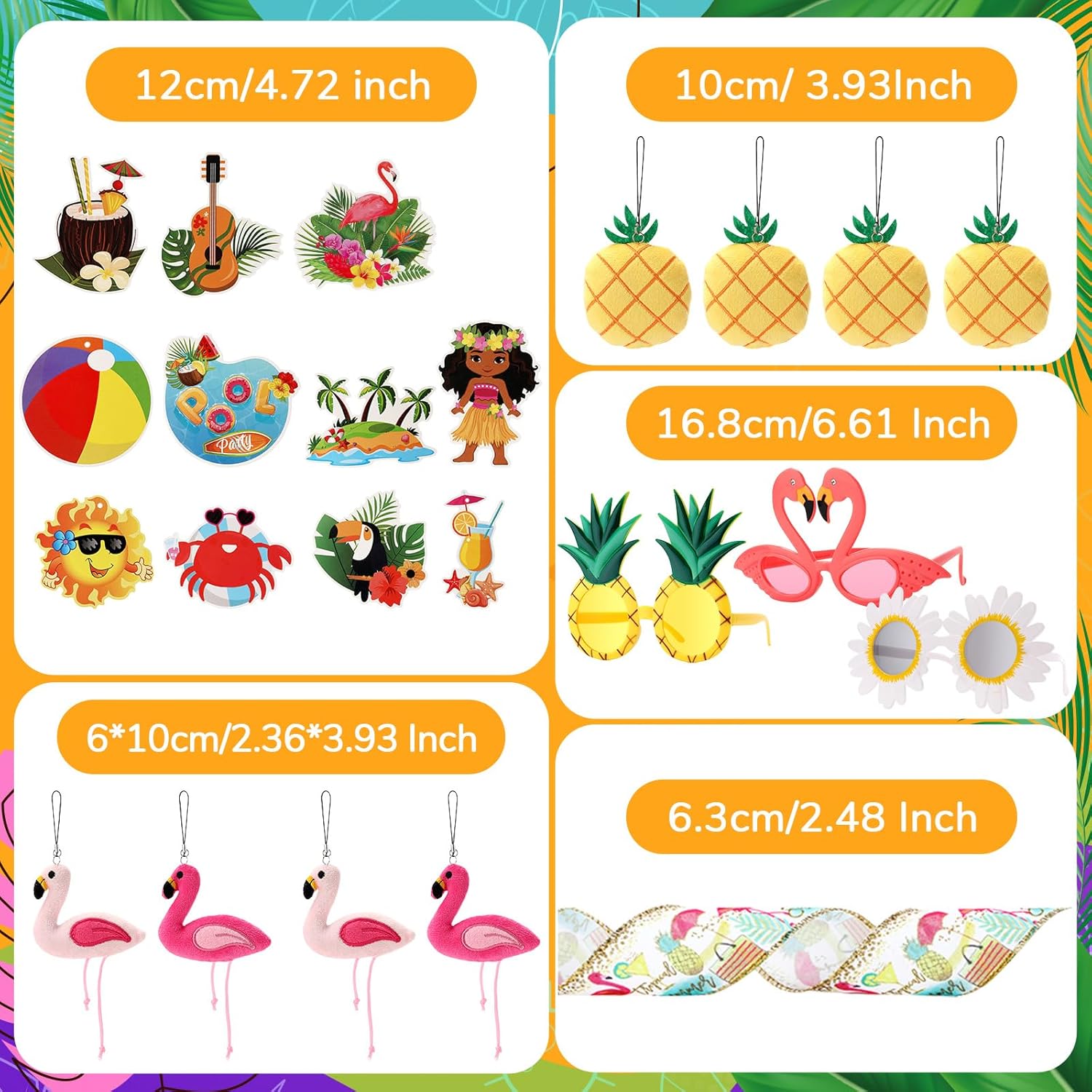Halfchet 43 Pcs Summer Tree Decorations Set
