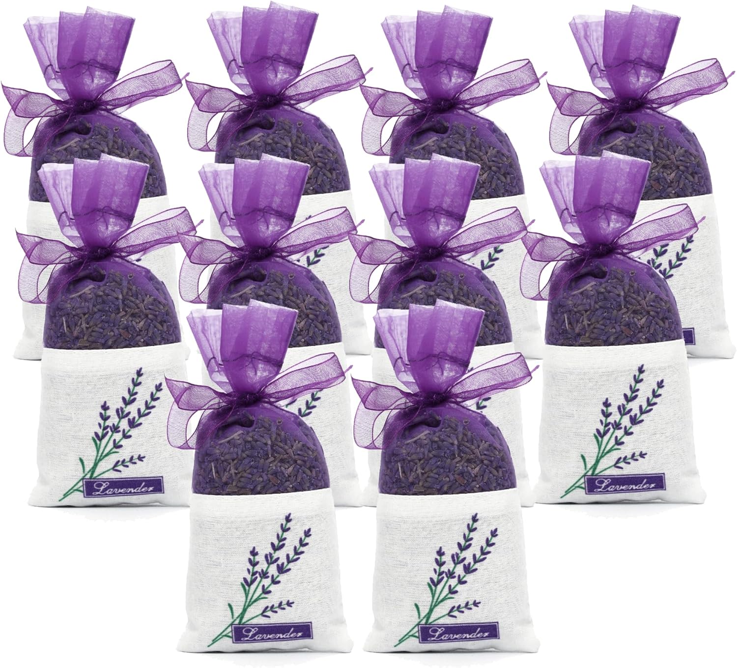 Haswer Lavender Sachets Pack of 10 for Home and Car