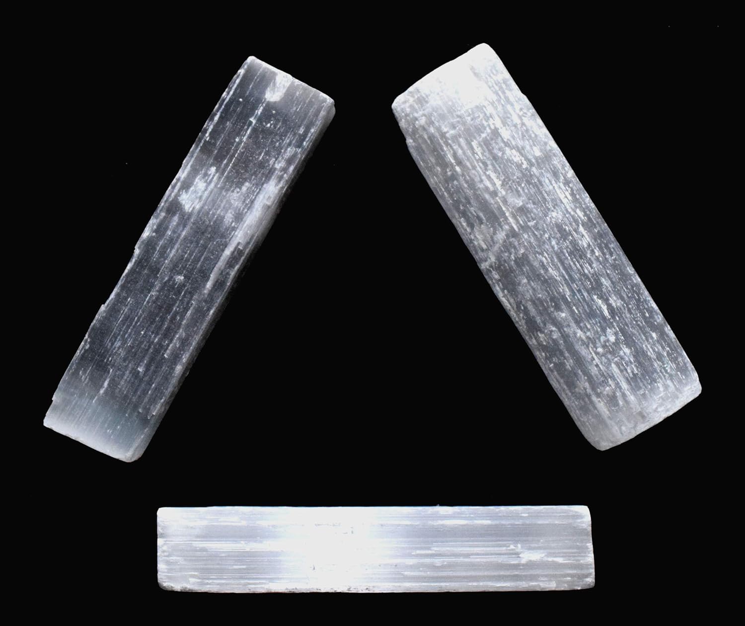 HQRP 3 Inch Natural White Selenite Sticks 20PCS