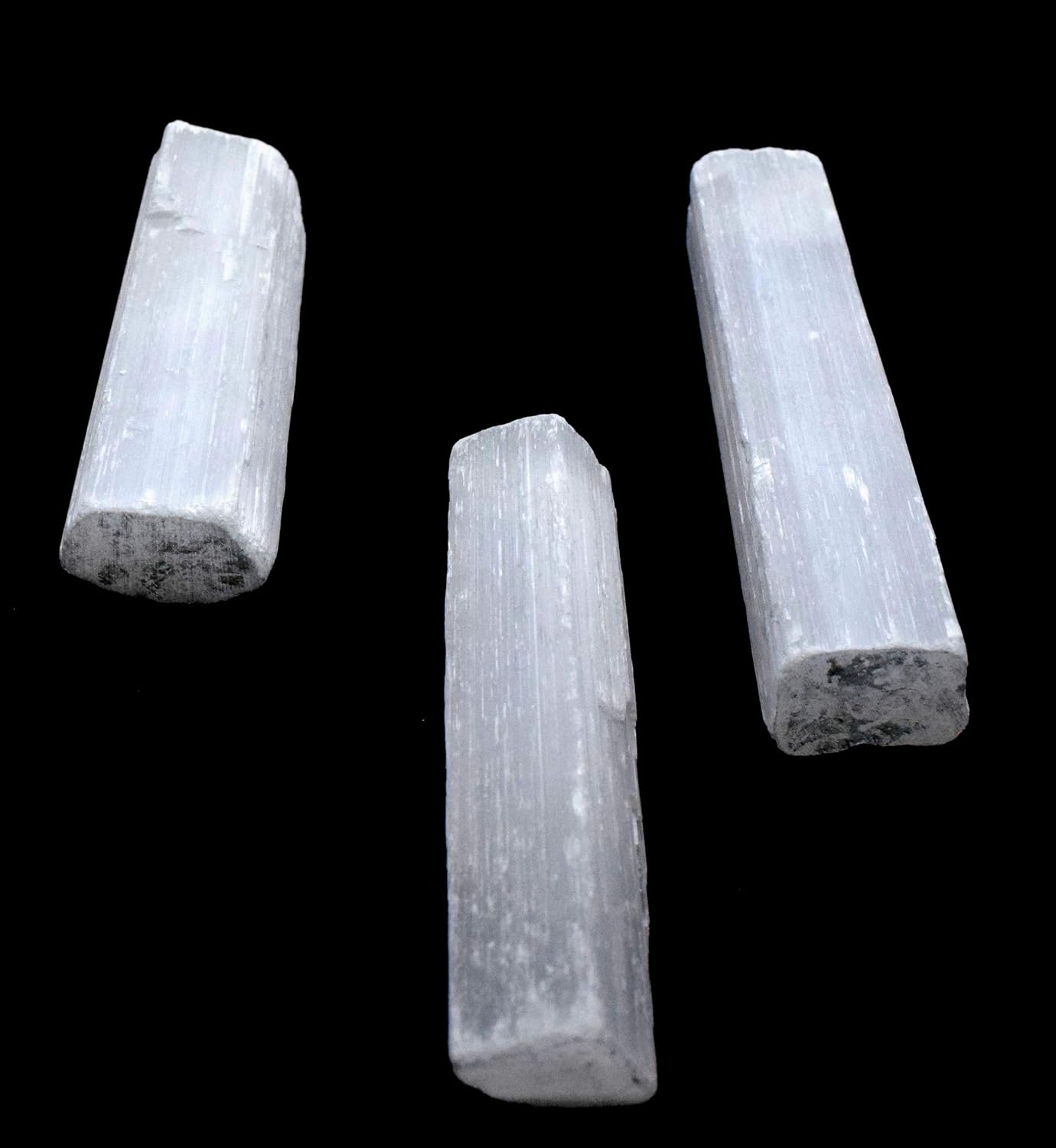HQRP 3 Inch Natural White Selenite Sticks 20PCS