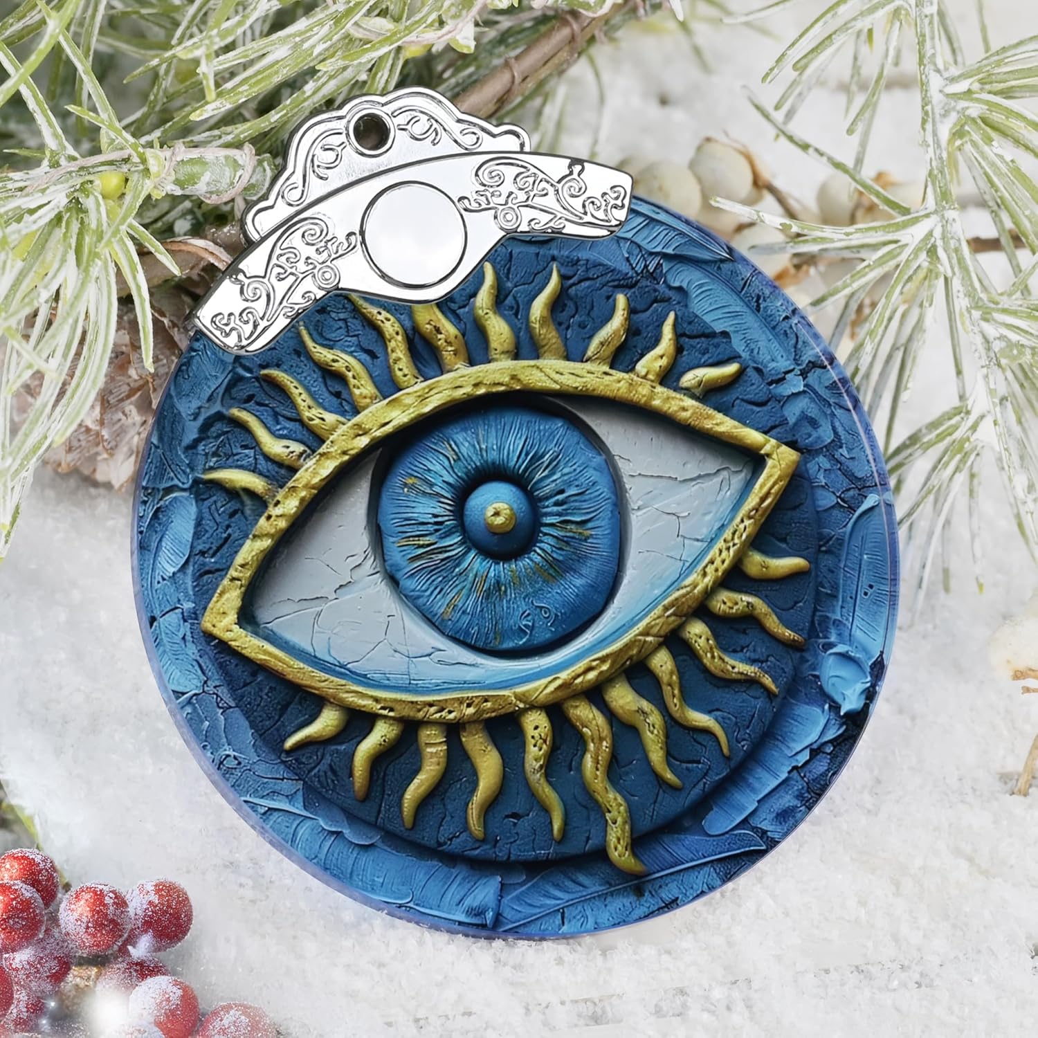 Jocidea Christmas Decorations with Evil Eye Design