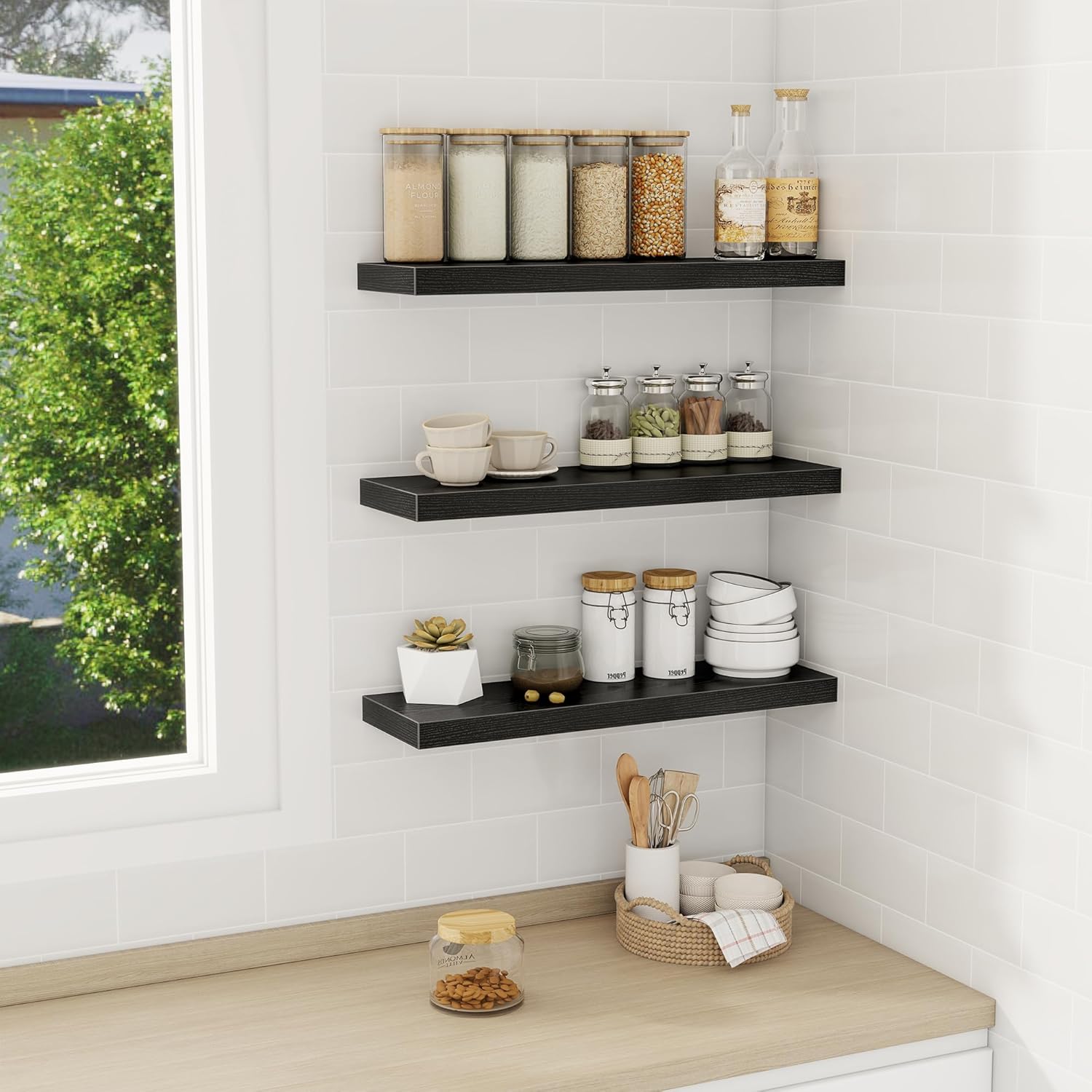 Fun Memories 24 Inch Floating Shelves Set of 3