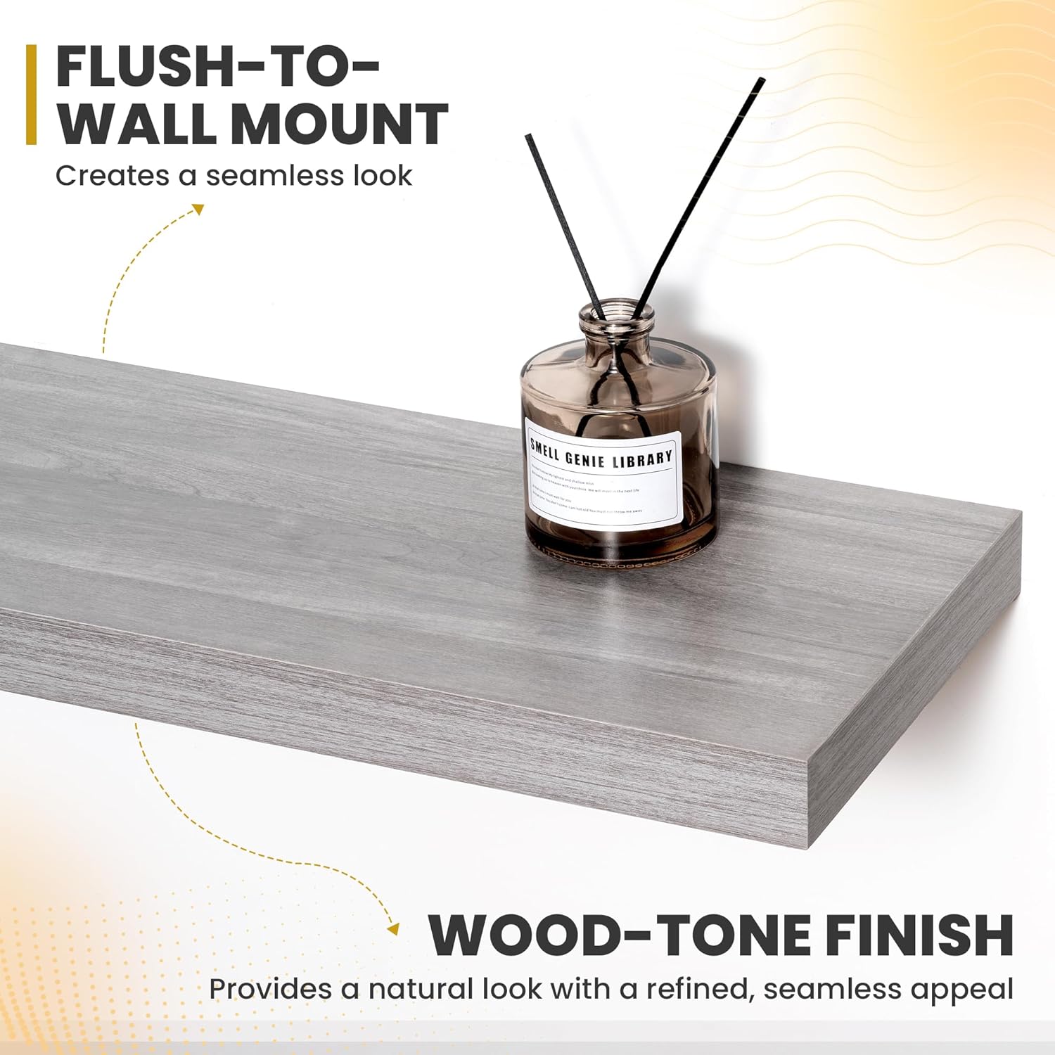 30 Inch Floating Shelves Set of 2 with Rustic Design