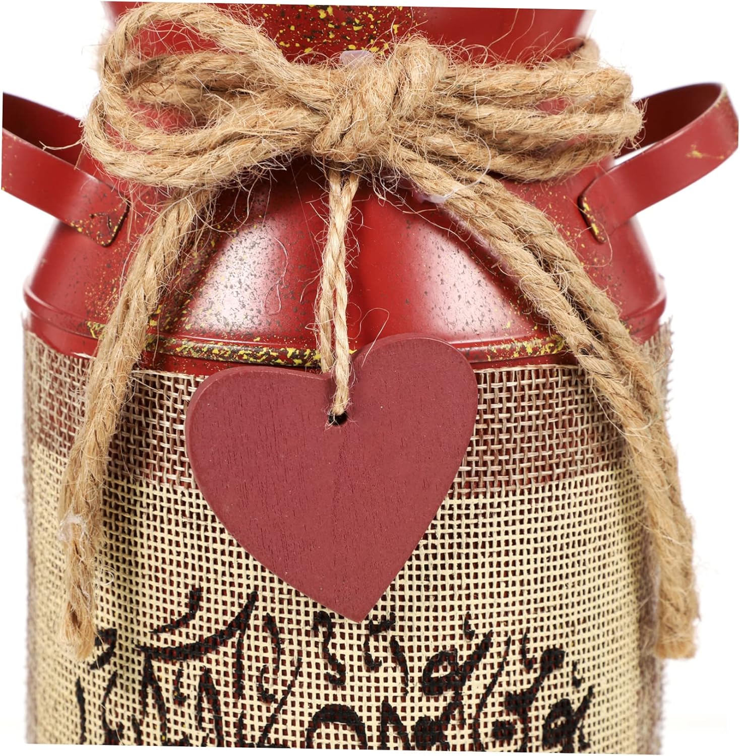 Rustic Vintage Iron Flower Bucket Pot Dried Flower Container