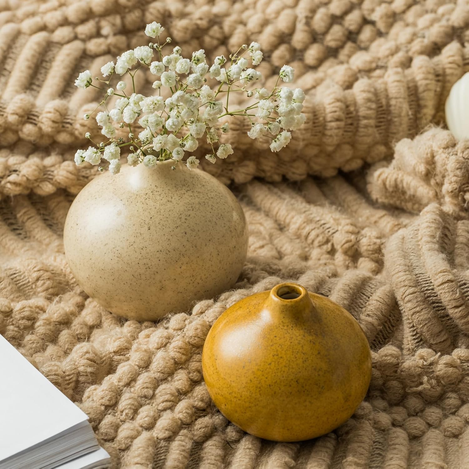Ceramic Vase Set of 3 for Home Decor