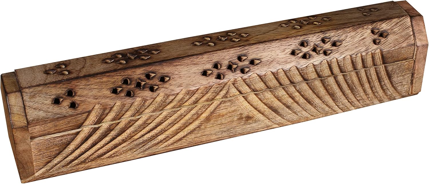 Light Pro Wooden Incense Holder 12 Inch Natural