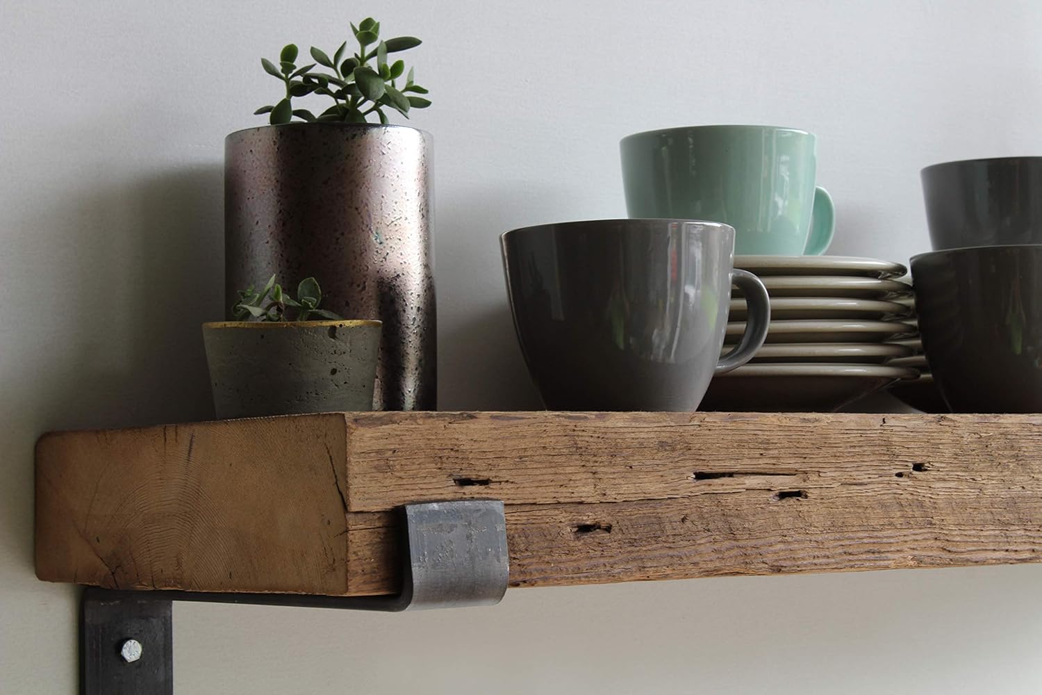 Urban Legacy Reclaimed Barn Beam Deep Shelves Set of 2