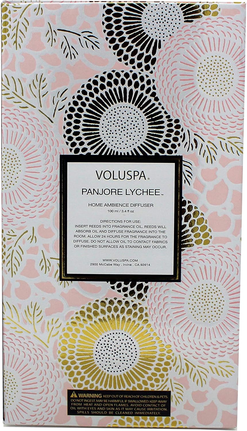 VOLUSPA Panjore Lychee Reed Diffuser 34 oz