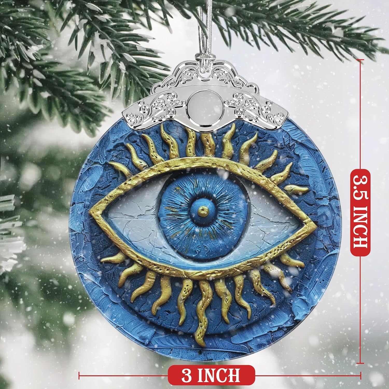 Jocidea Christmas Decorations with Evil Eye Design