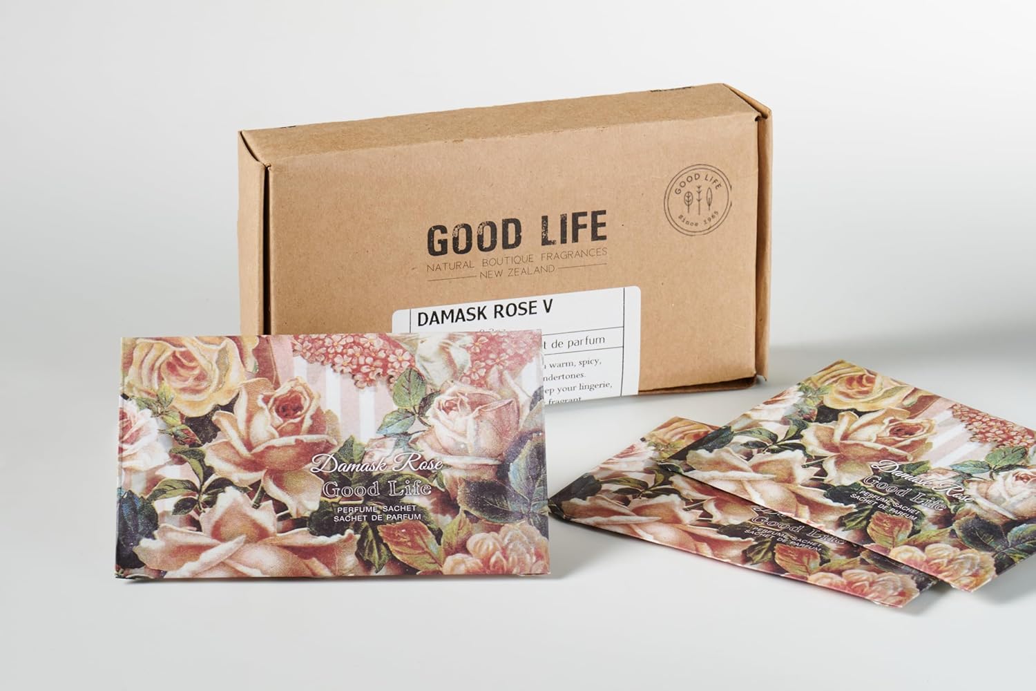 Good Life Damask Rose Scented Sachets - 12 Pack