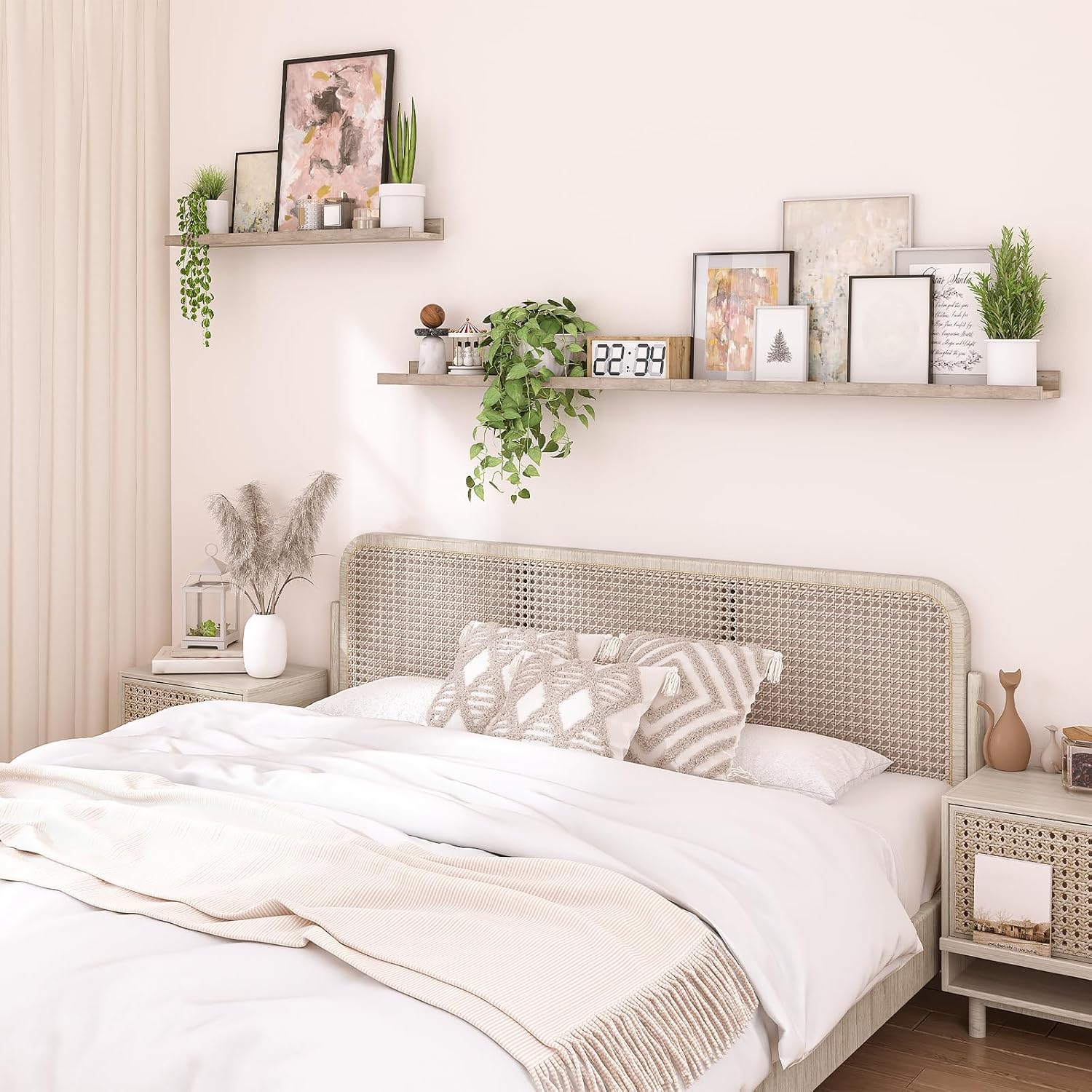 HOOBRO Floating Shelves Set of 3 for Home Office Decor