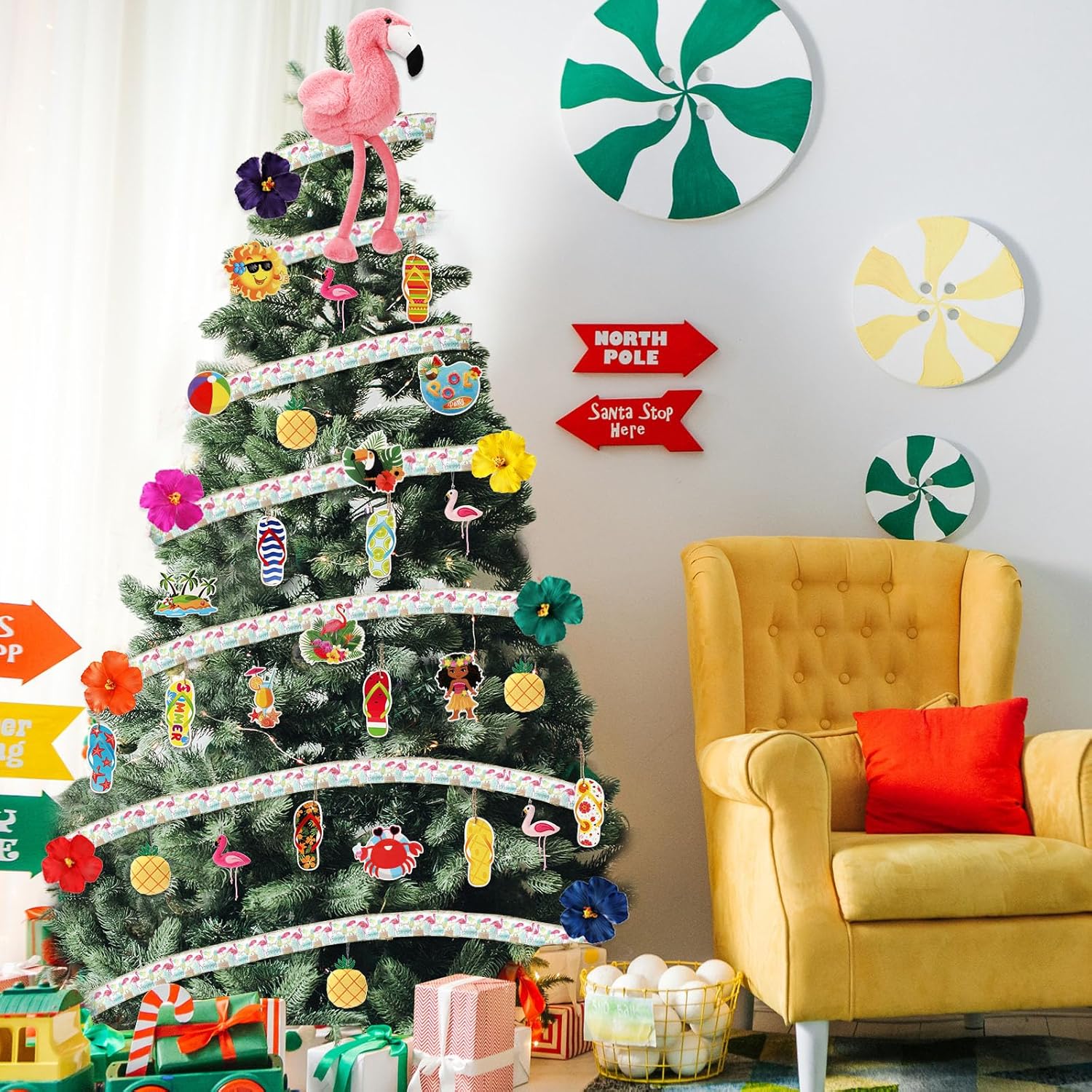 Halfchet 43 Pcs Summer Tree Decorations Set