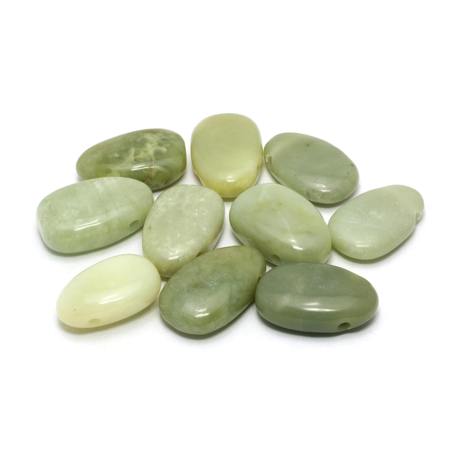 CrystalAge New Jade Drilled Tumble Stone 1