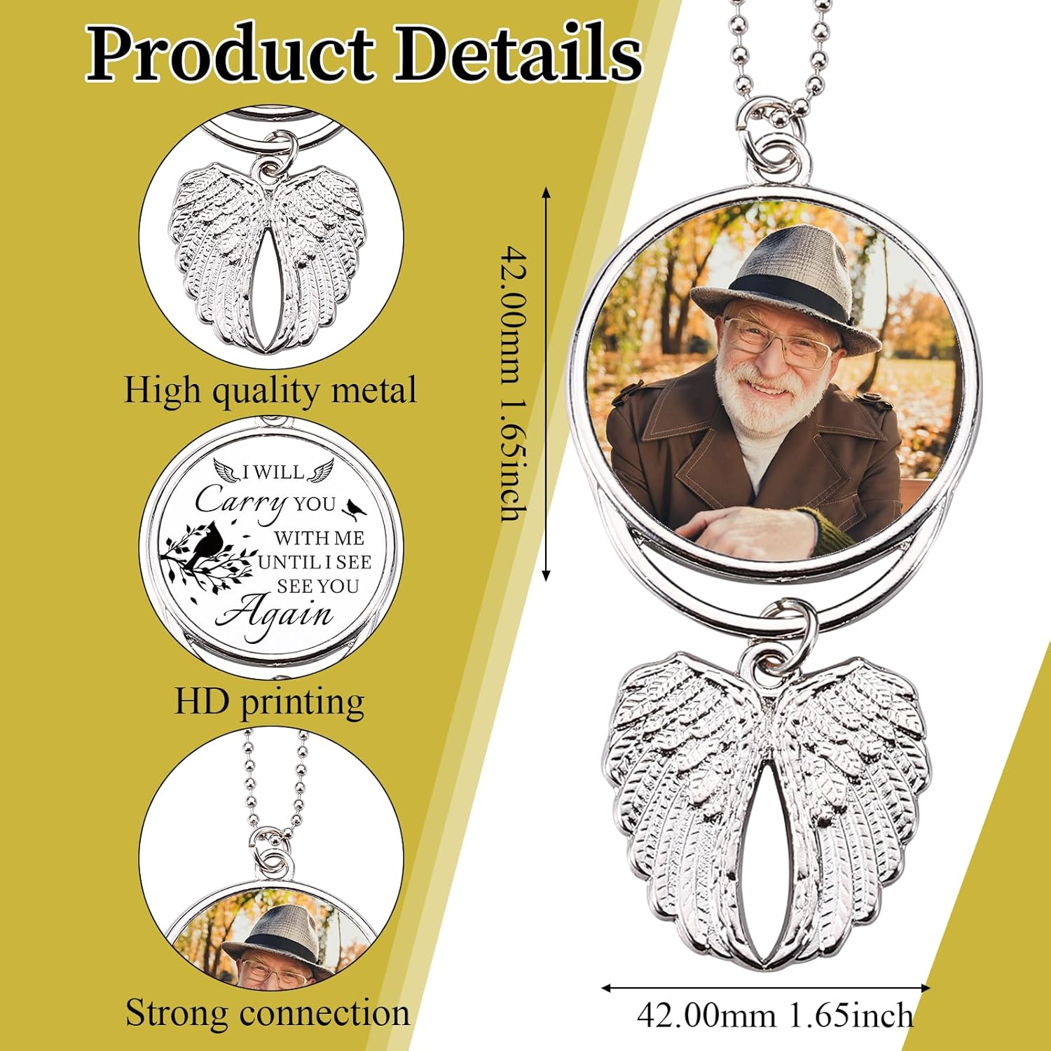 Personalized Car Hanging Ornament with Photo and Text