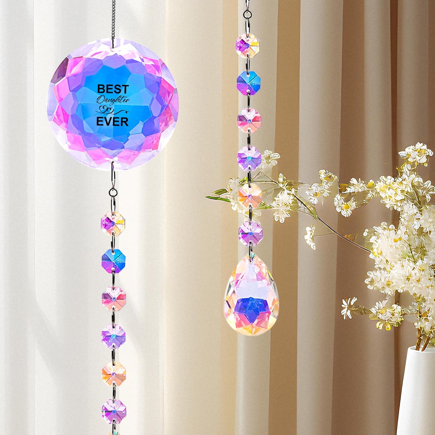 Crystal Suncatcher Gifts for Daughters - BirthdayChristmas Decor