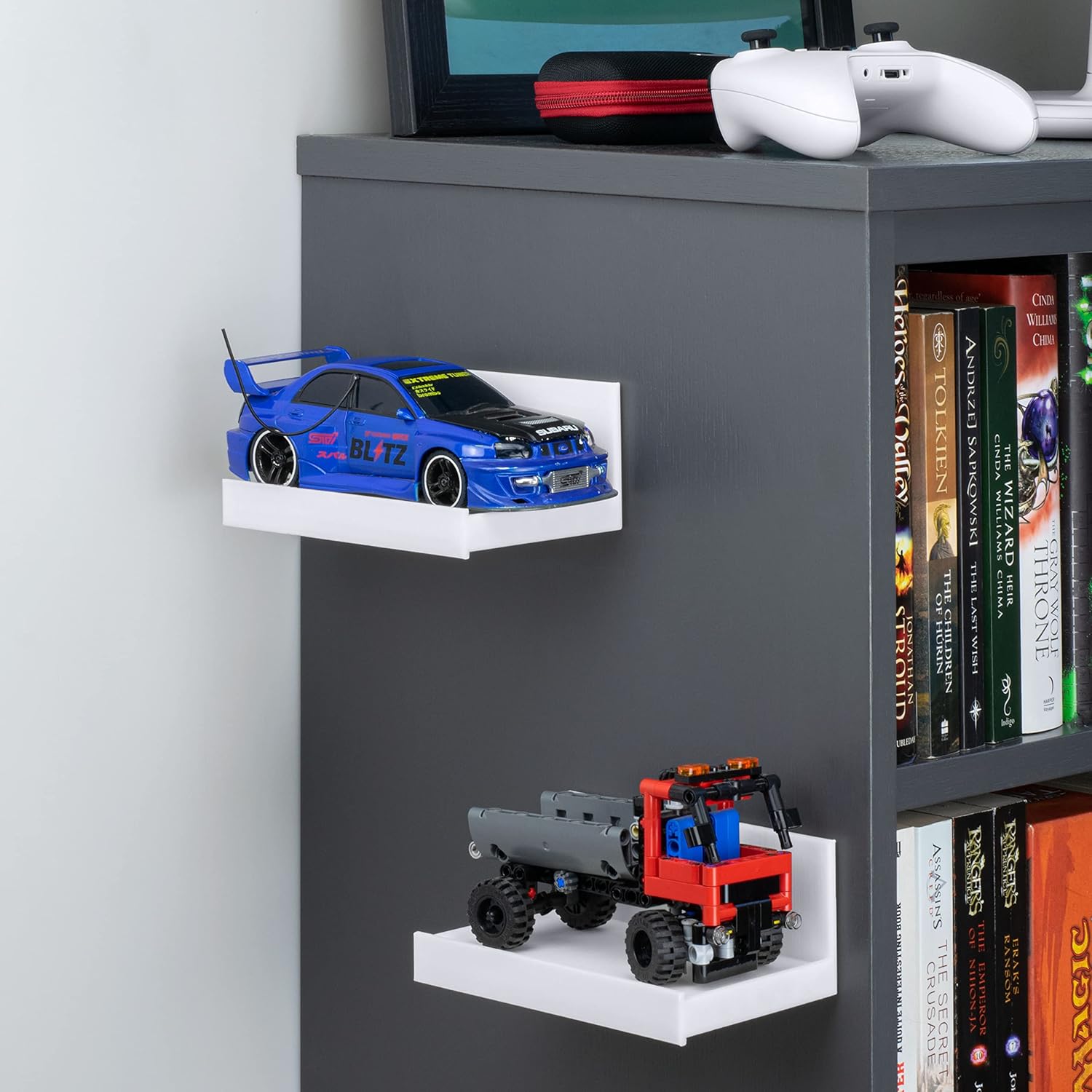 Brainwavz 54 Inch Adhesive Floating Shelf for Speakers Books Plants Cameras Toys Decor