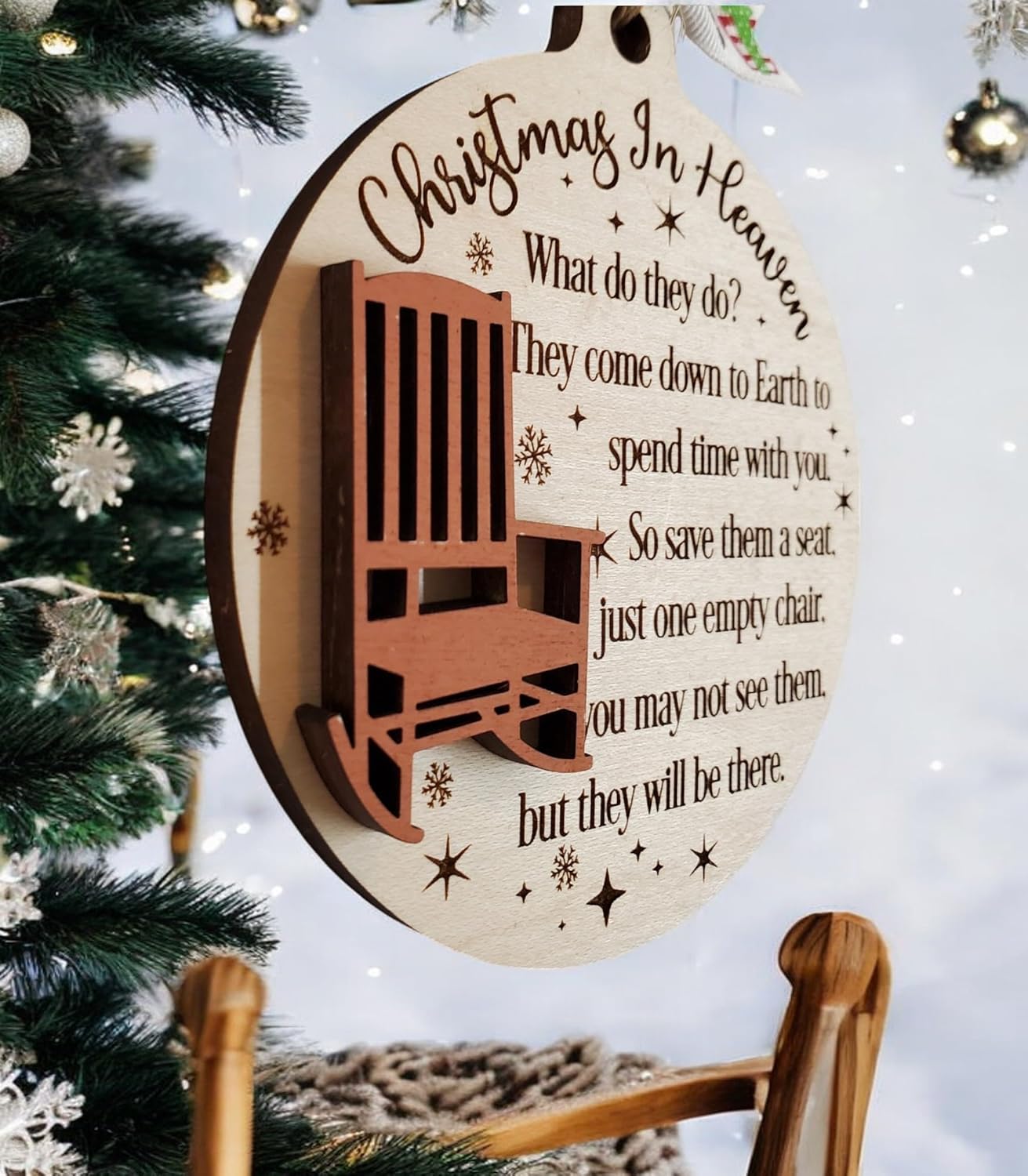 Christmas in Heaven Ornament - Save a Seat