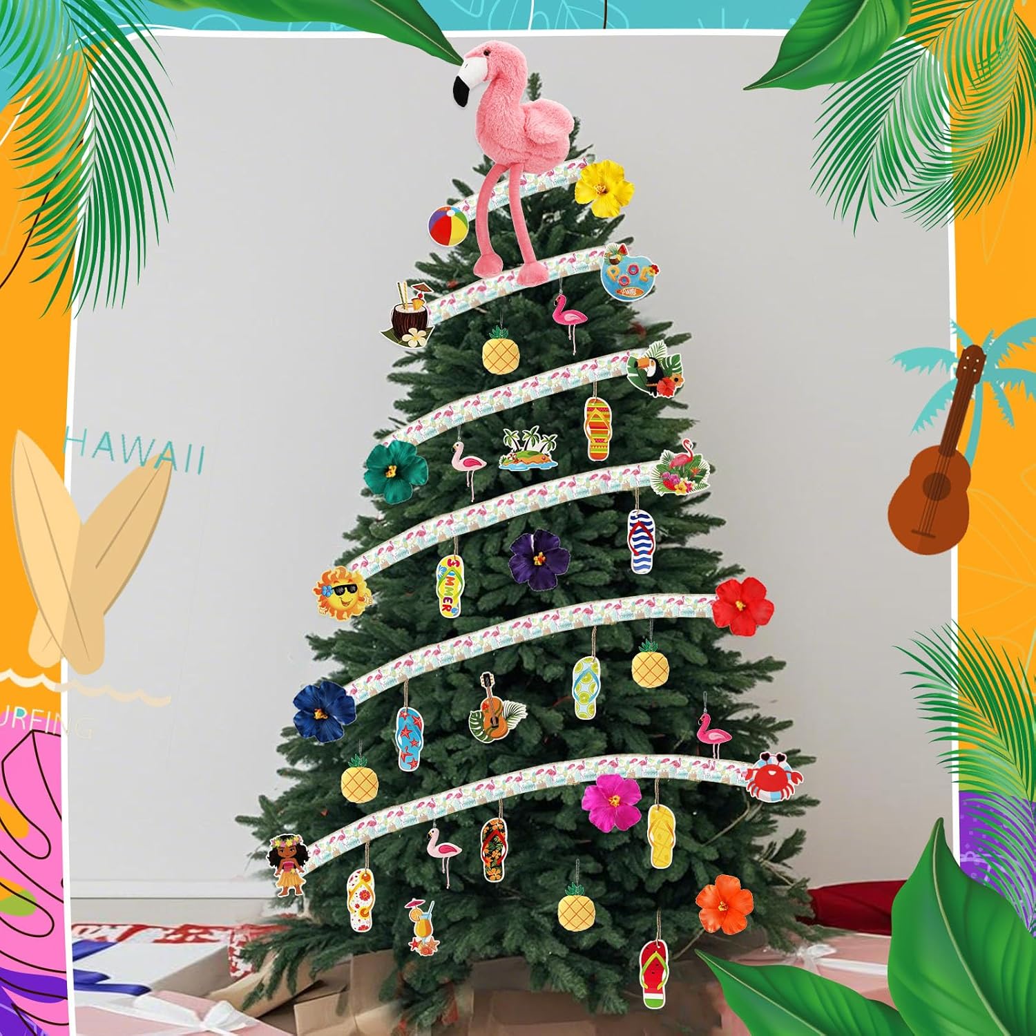 Halfchet 43 Pcs Summer Tree Decorations Set