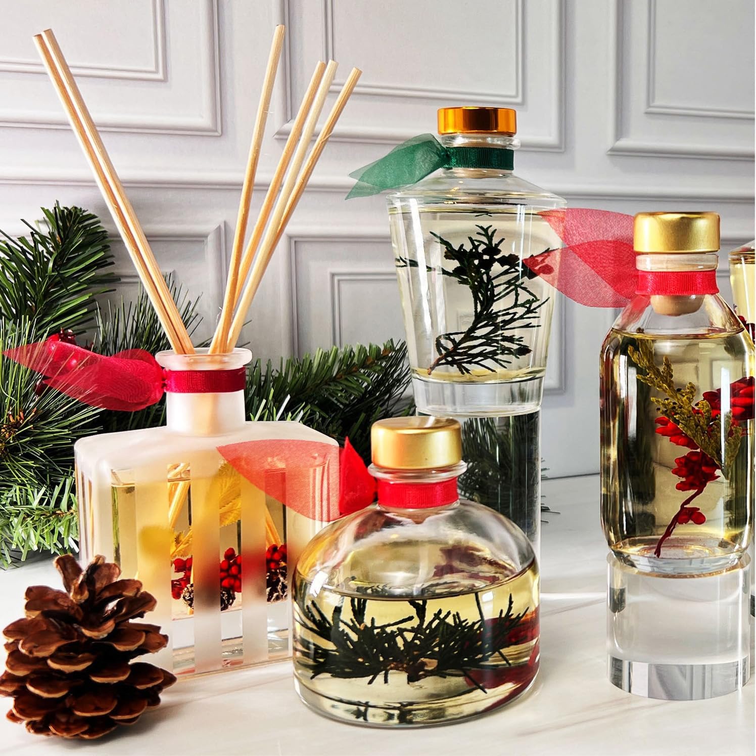 LOVSPA Cashmere Woods Reed Diffuser Oil Refill with Reeds 4 oz