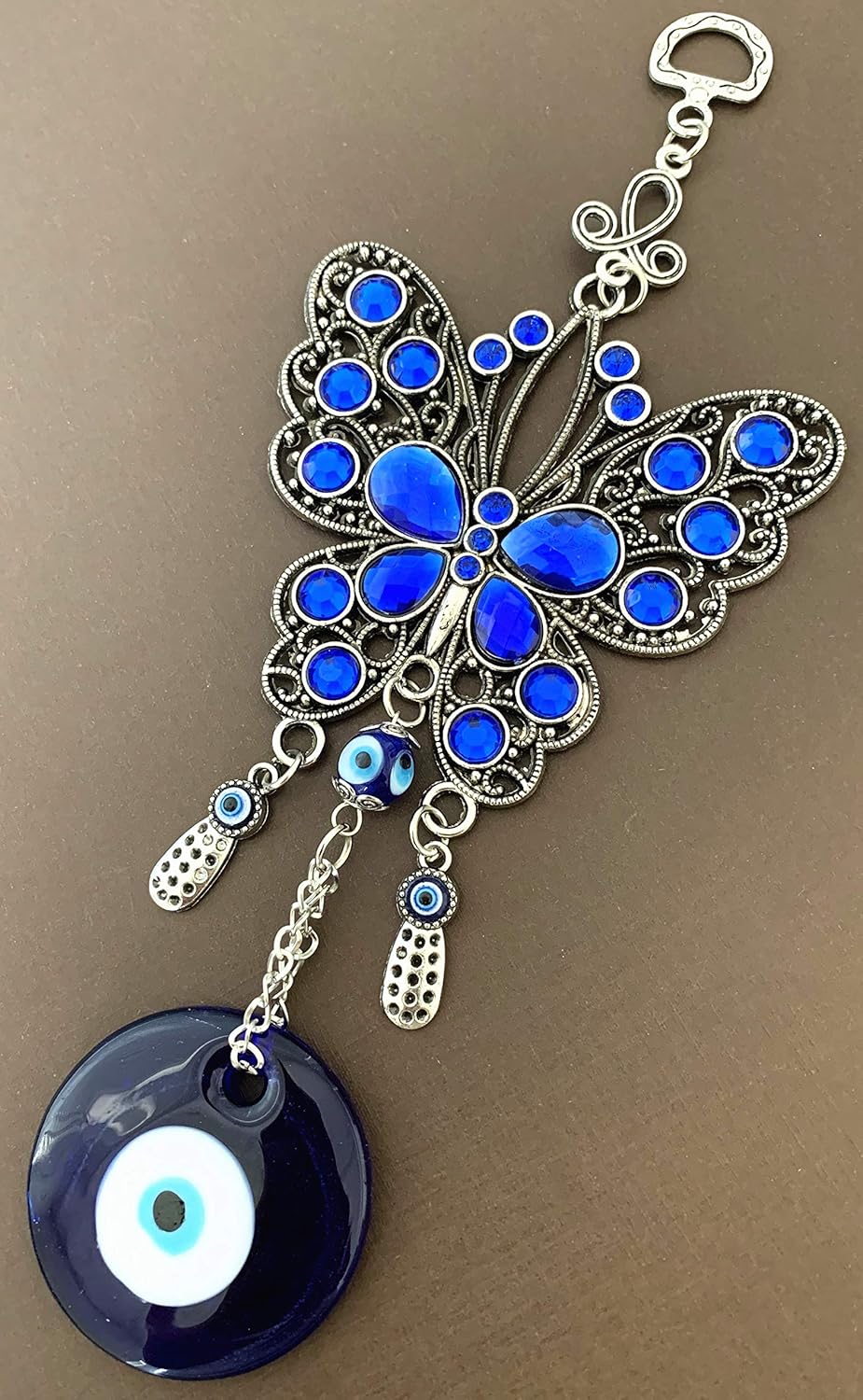 Betterdecor Turkish Blue Evil Eye Butterfly Amulet Hanging Decoration