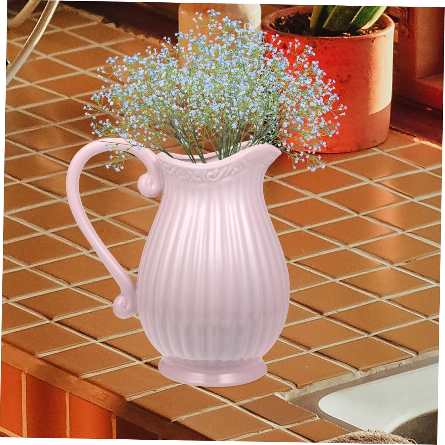 STOBAZA Ceramic Flower Vase Decorative Home Ornament