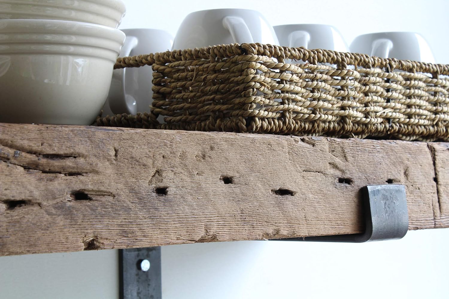 Urban Legacy Reclaimed Barn Beam Deep Shelves Set of 2