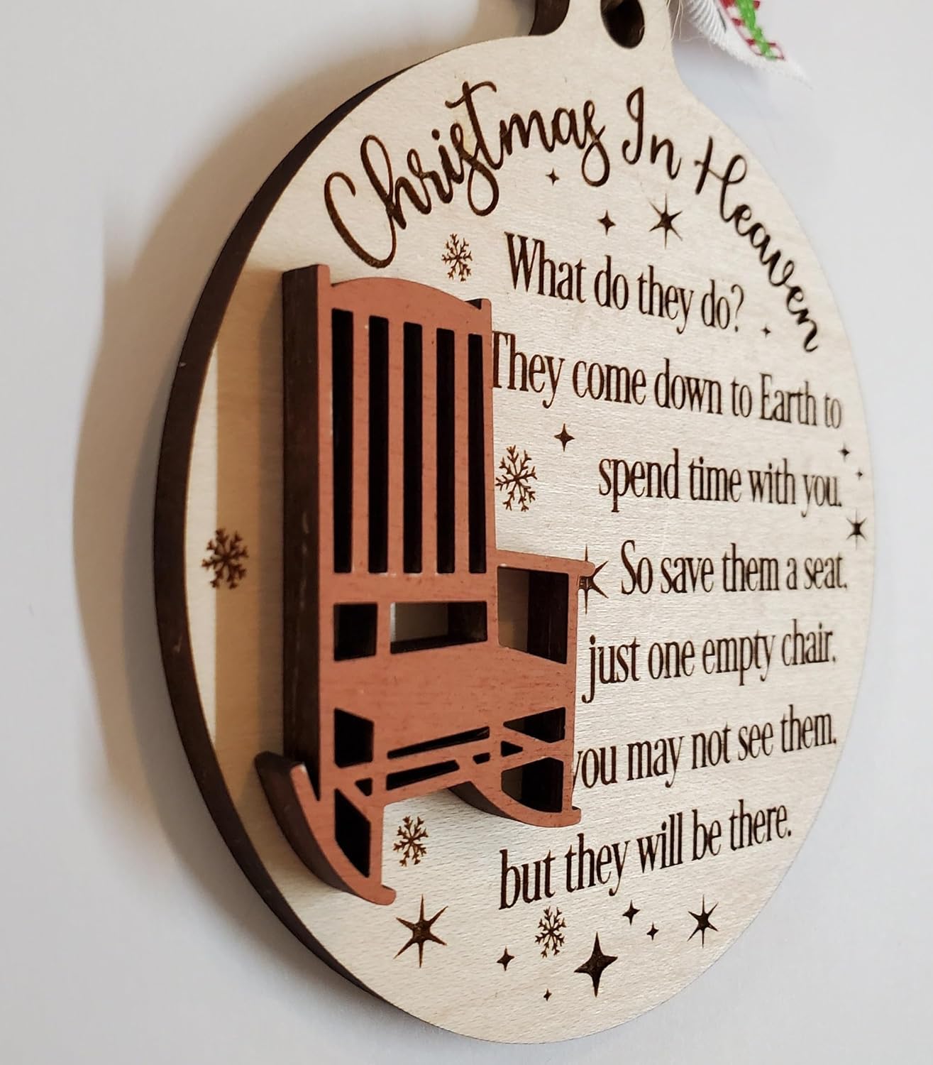 Christmas in Heaven Ornament - Save a Seat